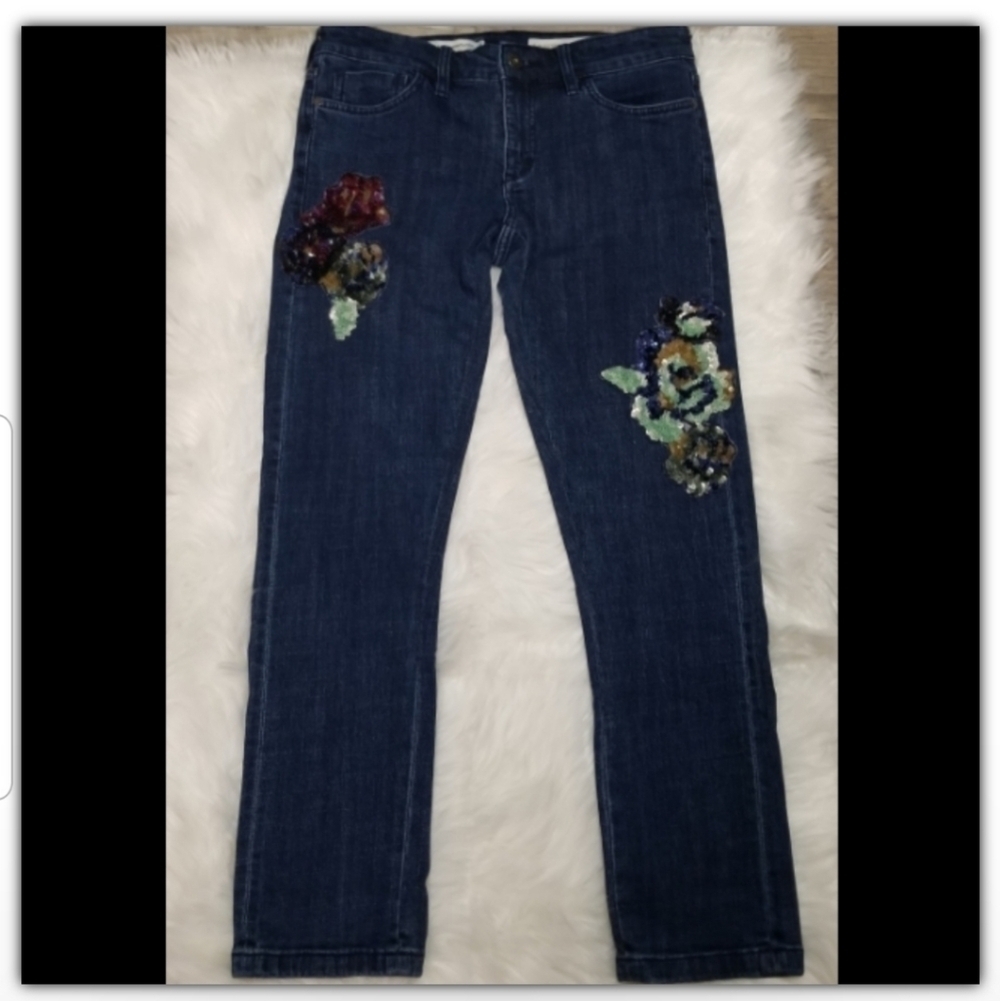 ANTHRO Pilcro and Letterpress sequenced jeans